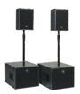 Speakers powered & system