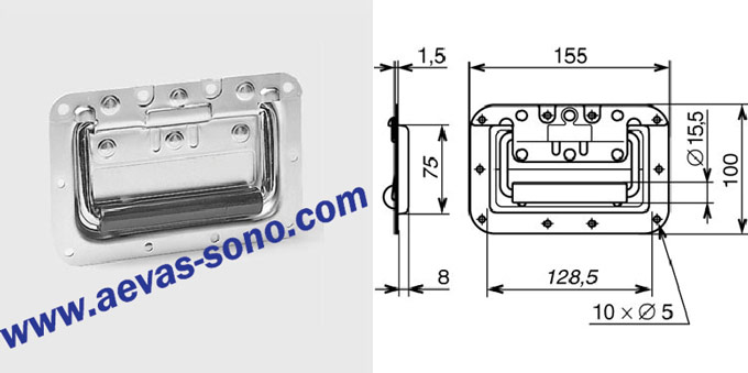 POIGNEE ENCASTRABLE MEDIUM 5122