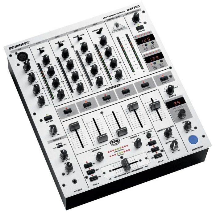 DJX 700 BEHRINGER tables de mixage DJ mixer dj : matériel de